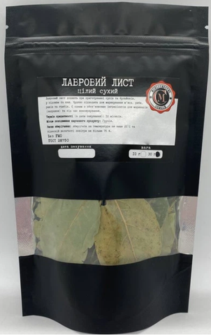 Лавровий лист Міністерство спецій цілий сухий, 20 г